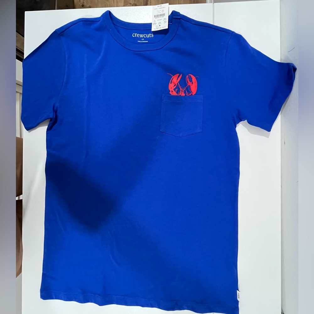 NWT, Crewcuts Boys' critter pocket tee, XL (12-14Y)